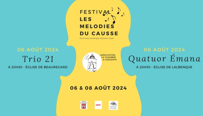 Festival les Mélodies du Causse: Trio 21 Le 6 août 2024