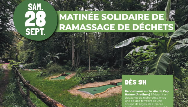 Matinée solidaire de ramassage de déchets à... Le 28 sept 2024