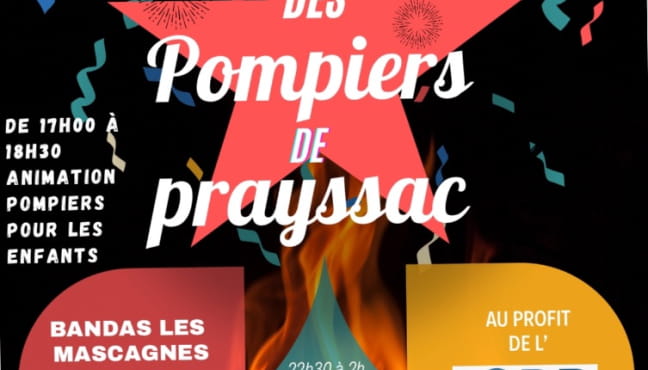 Bal des pompiers à Prayssac Le 21 sept 2024