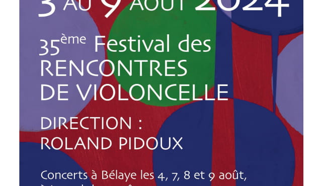 XXXVIèmes Rencontres de Violoncelle de Bélaye : Concert du dimanche 3 août