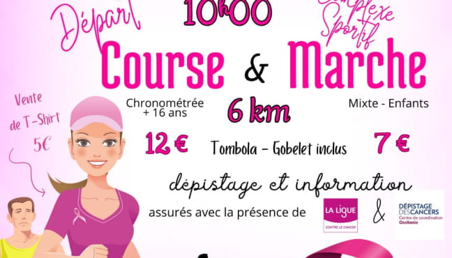 Octobre Rose à Prayssac: course pédestre La Prayssacoise