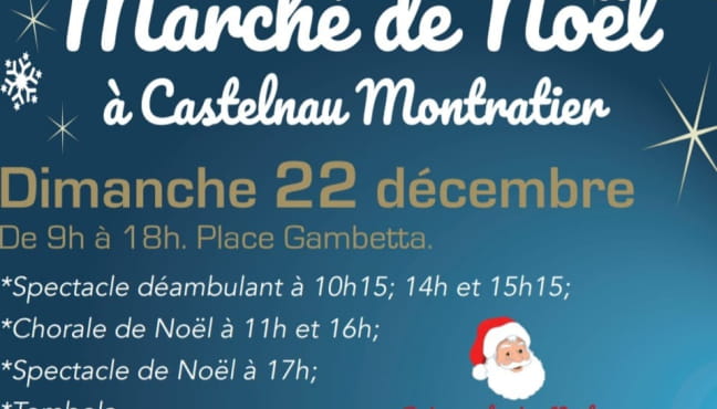 Marché de Noël à Castelnau-Montratier Le 22 déc 2024