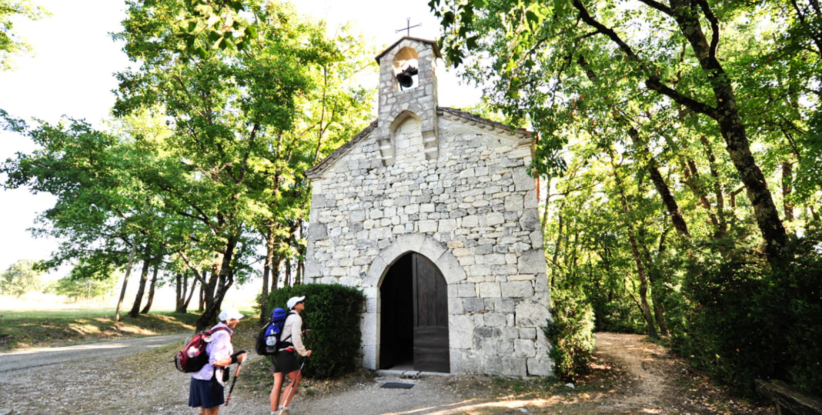 GR 65 Halte à la Chapelle St Jean le Froid à Lascabanes